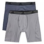 adidas Men's Performance Climalite Boxer Briefs 8 for $30 
