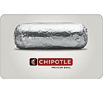 $25 Chipotle Gift Card  $20 & More