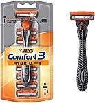 BIC Comfort 3 Hybrid Men's Razor with 6 Cartridges $1.79 + Free Shipping