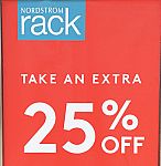 Nordstrom Rack - Extra 25% Off Clearance + Free Shipping on $49 Orders