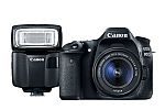 Canon Refurbished EOS 80D EF-S 18-55 & Speedlite EL-100 Bundle $693