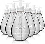 6-Pk of 12-oz Method Gel Hand Soap (Sweet Water) $12 or Less