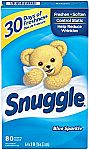 80-Ct Snuggle Fabric Softener Dryer Sheets $2.35