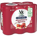 24-Pack of 8oz V8 V-Fusion Juice (Strawberry Banana) $12 or Less