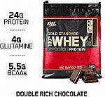 OPTIMUM NUTRITION GOLD STANDARD 100% Whey Protein Powder, Double Rich Chocolate, 10 Pounds Bags $72.74