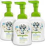Amazon - Extra 40% Off Babyganics Items: 3-pack Alcohol-Free Foaming Hand Sanitizer $9.05 & More