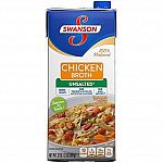 Select Prime Accounts: 12-Pack of 32oz Swanson Chicken Broth (Unsalted) $16