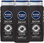 3-Pack 16.9oz. Men's Nivea Active Clean Body Wash $5.82