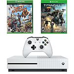 Microsoft Xbox One S 1TB White Console & Sunset Overdrive Video Game Bundle $182