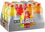 12-Pack Gatorade Original Thirst Quencher Variety Pack, 20 Ounce Bottles $7.09