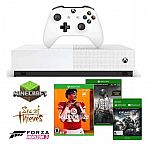 Microsoft 1 TB Xbox One S All Digital Edition with 6 Game Downloads + 1-Mo Xbox Live Gold $229