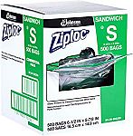 500-Count Ziploc Sandwich Bags $13.47