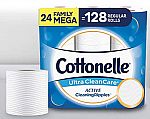 24-Count Cottonelle Ultra CleanCare Toilet Paper Family Mega Rolls $19.50 or Less