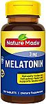 240-Count Nature Made Melatonin 3mg Tablets $2.86
