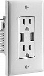 Insignia 3.6A USB Charger Wall Outlet $10