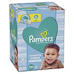 1440-Count Pampers Baby Wipes Complete Clean Scented 10X Pop-Top Packs $19.57