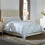 Home Decorator Collection Dagmar 3-Piece Washed Denim Square Full/Queen Duvet Cover Set $31 and more