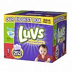 4x 252-Pack Luvs with Ultra Leakguards Size 1 (1008 Diapers) $90