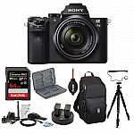 Sony Alpha A7ii Mirrorless Camera With 28-70mm Lens And 64GB Card Bundle $940
