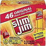 46-Pack Slim Jim Smoked Snack Sticks $6.76