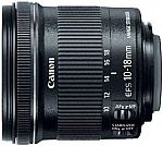 Canon EF-S 10-18mm f/4.5-5.6 IS STM Lens $199.99