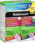 2-Count 4oz Robitussin Severe Multi-Symptom Cough Cold & Flu Day/Night Value Pack $4.75