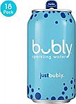 18-Pack of 12-oz Bubly Sparkling Water (Just Bubly) $6 and more