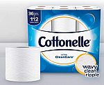 36 Family+ Rolls Cottonelle Ultra CleanCare Toilet Paper $15 or Less