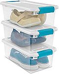 12-count Sterilite 14928012 6 quart/5.7 L Latching Box $18.46