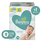 2-pk 576-Count Pampers Baby Diaper Wipes $21.58, 2-pk 704-Count Huggies Baby Wipes $21.56