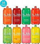 18-Pack bubly Sparkling Water, 8 Flavor Variety Pack, 12 fl oz. cans $3.70