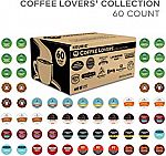 60-Ct. Keurig Coffee Lovers' Collection Coffee K-Cup Pods (Variety Pack) $21