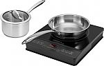 Insignia 12" Modular Electric Induction Cooktop w/ Saucepan & Frying Pan Set $59.99 (Org $140)