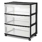 STERILITE 29309001 Wide 3 Drawer Cart $14.96 