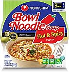 4-Count NongShim Bowl Noodle Soup (Hot & Spicy) $2 or Less