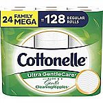 24-Count Cottonelle Ultra GentleCare Family Mega Roll Toilet Paper $18.42