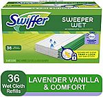 3 Pack 36-Ct Swiffer Sweeper Wet Mopping Pad Refills $22.38