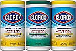 3 x 225-Count Clorox Disinfecting Wipes $18.47