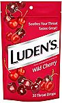 30-count Luden's Wild Cherry Throat Drops $0.97