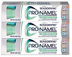 (Back) 3-Pack 4-oz Sensodyne Pronamel Toothpaste (Mint Essence) $10 or Less