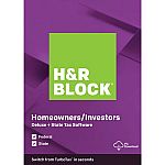 H&R Block 2019 Deluxe + State PC (Digital Download) $19.99 (org $45)