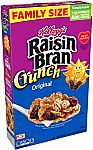16-Pack Kellogg's Raisin Bran Crunch Breakfast Cereal, Original, 22.5 Oz $26.50