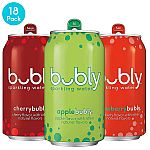 18-Pack of 12oz Bubly Sparkling Water (3-Flavor Variety Pack) $5.61