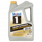 Mobil 1 Extended Performance Advanced Full Synthetic 5W-20 Motor Oil, 5 qts $15.72