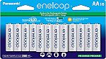 16-Pk Panasonic eneloop AA 2100 Cycle Ni-MH Rechargeable Batteries $27