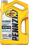 Pennzoil Platinum Full Synthetic 5W-30 Motor Oil $15.57