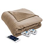 Serta Perfect Sleeper Bluetooth Wireless Heated Blanket (Various Colors) $79.98