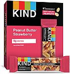 12-Count of 1.4-Oz Kind Bars (Peanut Butter & Strawberry) $7.67