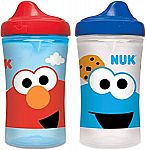 2-Pack 10-oz NUK Sesame Street Hard Spout Cup $4