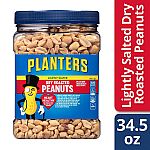 Planters Dry Roasted Peanuts 34.5 oz Jar (Pack Of 3) $10.41